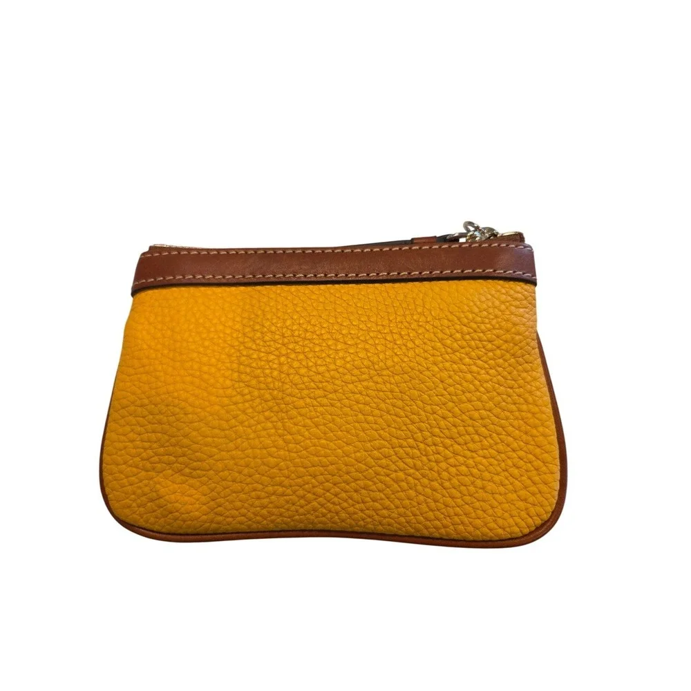 Dooney & Bourke Pebble Grain Leather Hobo Shoulder Bag Yellow NWT‎